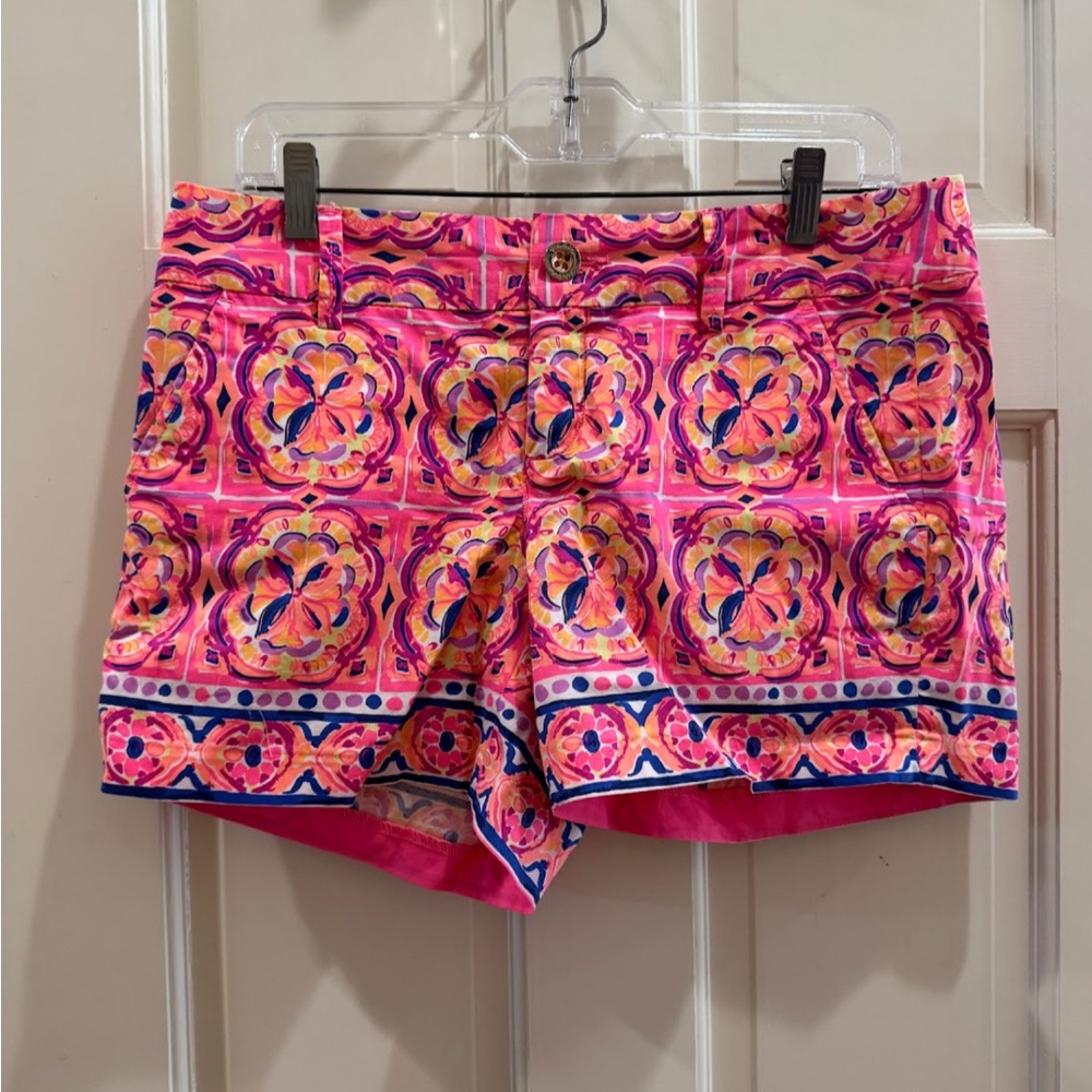 Lilly Pulitzer Pink and Orange Bermuda Shorts